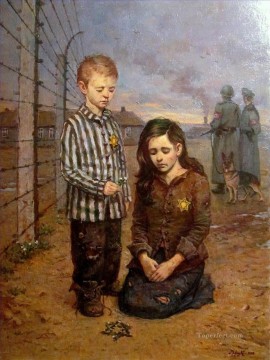 judío Painting - Holocausto infancia rota judía